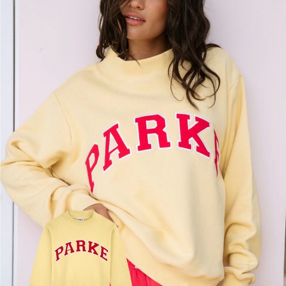Parke Heritage Varsity Mockneck in Lemonade